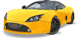 Yellow sports car